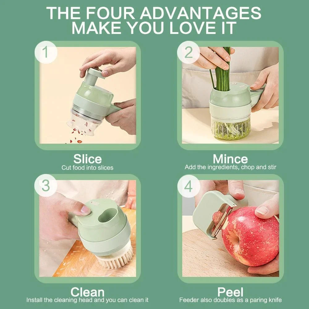 4 in 1 Wireless Electric Food Chopper